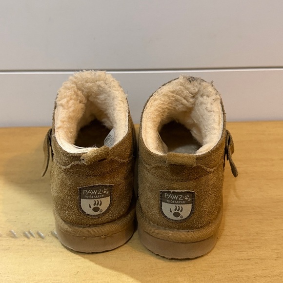 Suede Shearling Lined Ankle Slippers - Chestnut Brown - Picture 2 of 6